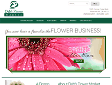 Tablet Screenshot of debsflowermarket.com